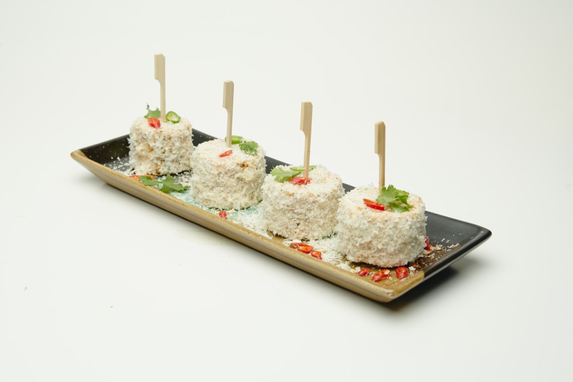 Corn Elotes, Togarashi, Parmesan