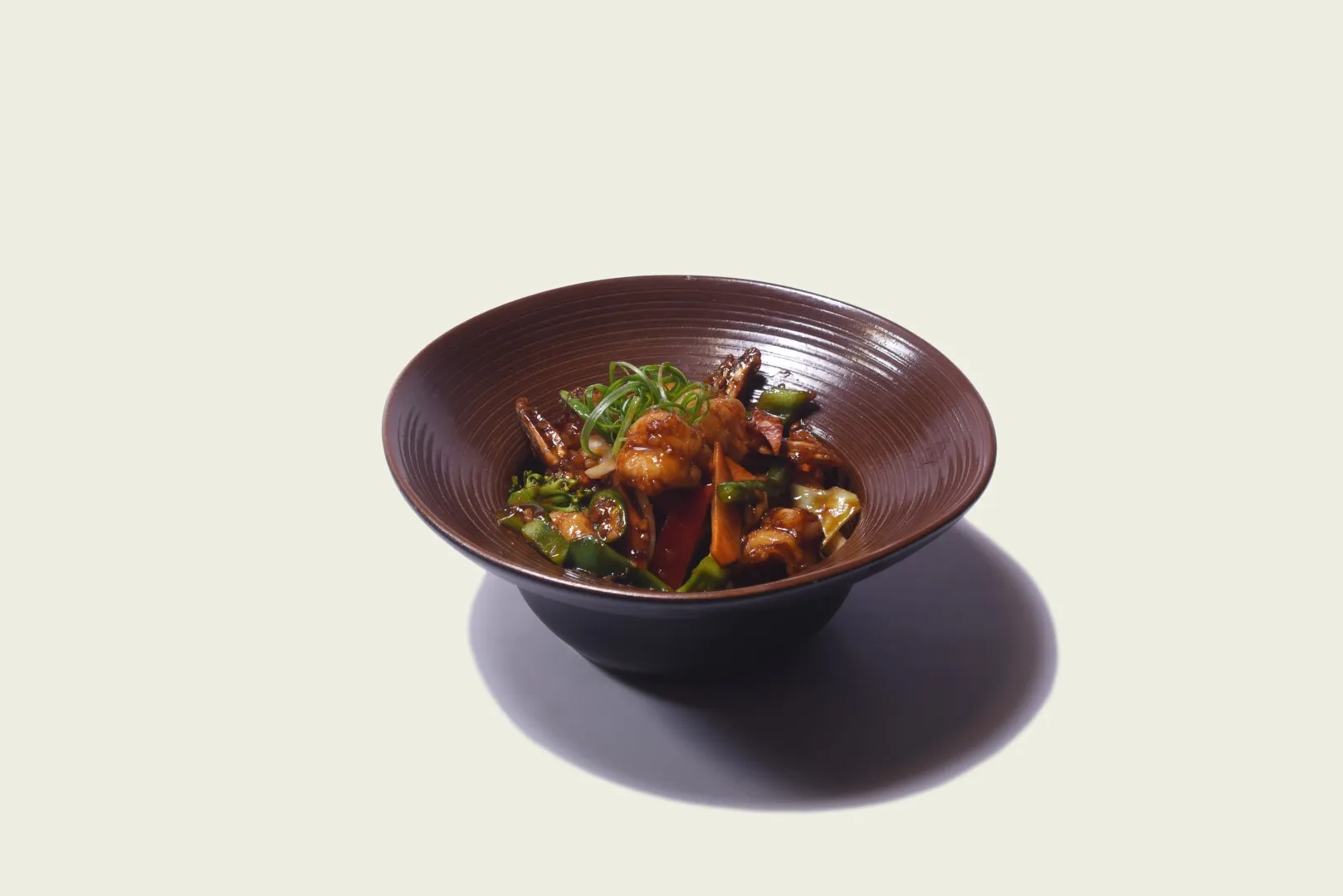 Stir-Fry Prawns, Garlic, Green Chilli